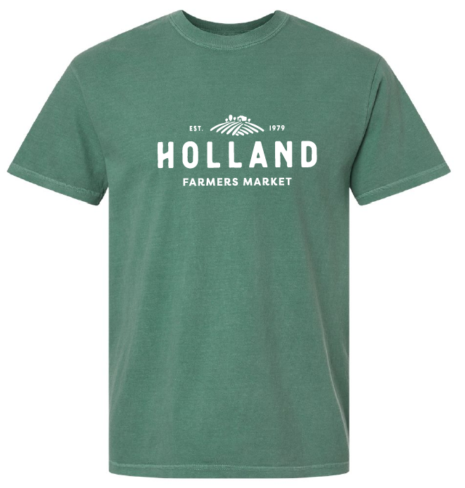 Holland Farmer's Market Unisex Tee (White Print)