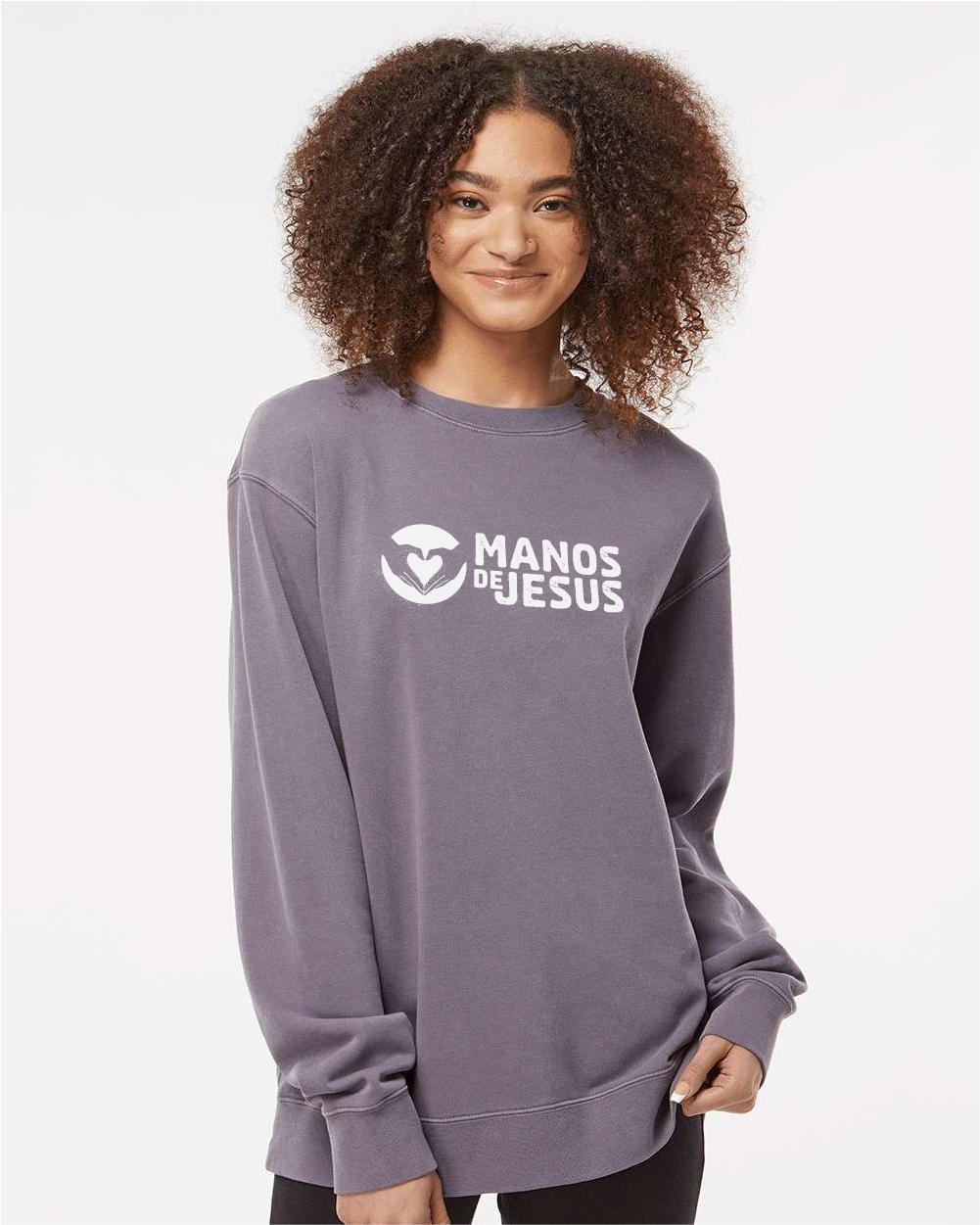 Manos de Jesús Adult Crewneck Sweatshirt