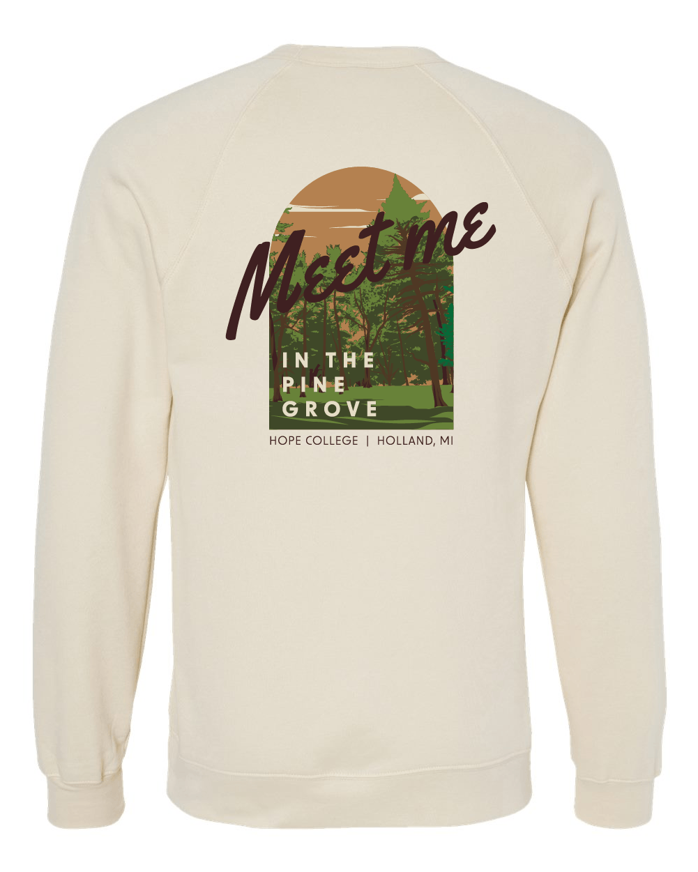 Hope College "Meet Me in the Pine Grove" Unisex Crewneck Sweatshirt
