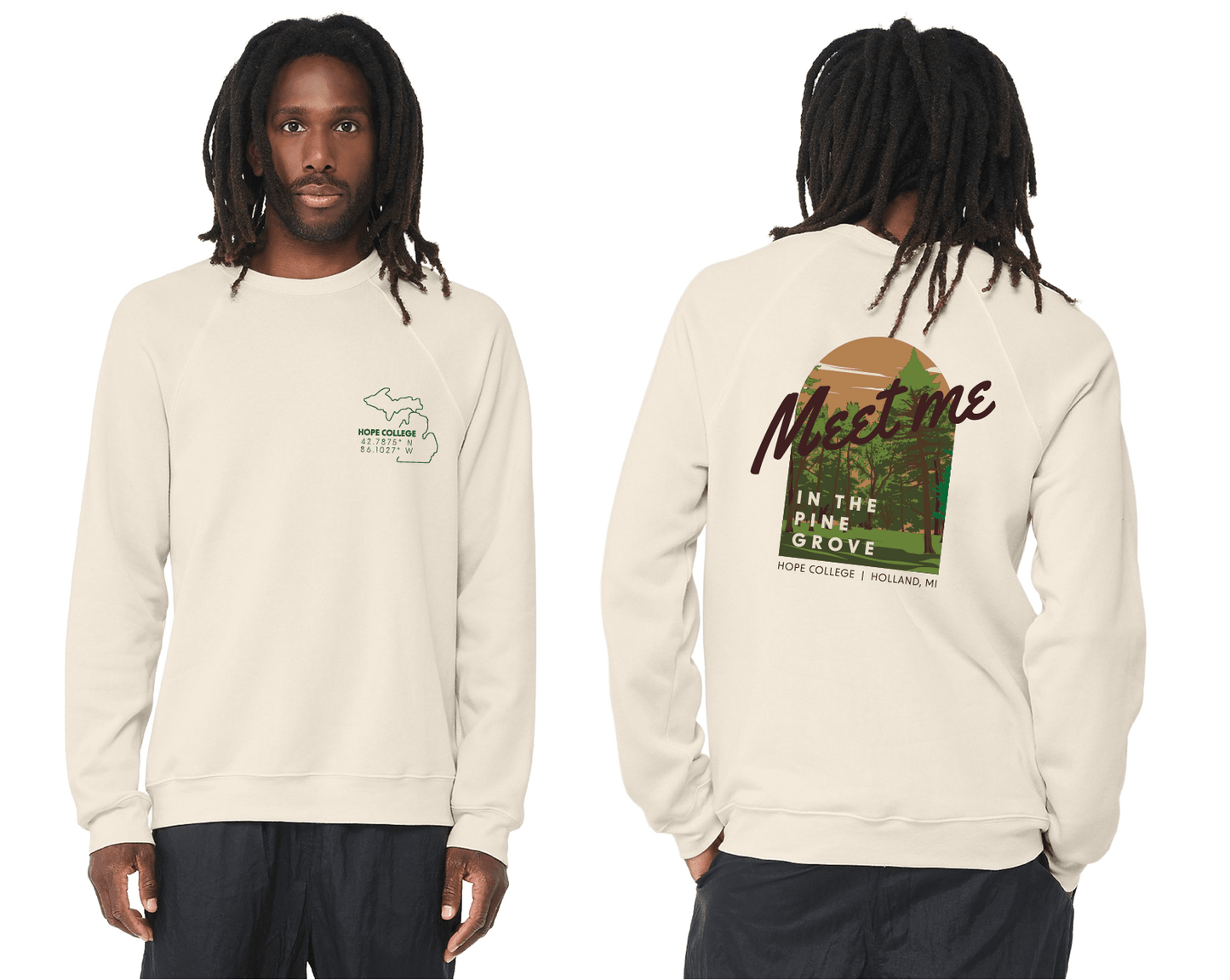Hope College "Meet Me in the Pine Grove" Unisex Crewneck Sweatshirt