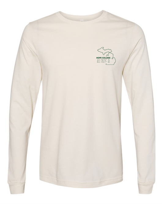 Hope College "Meet Me in the Pine Grove" Unisex Long Sleeve Tee