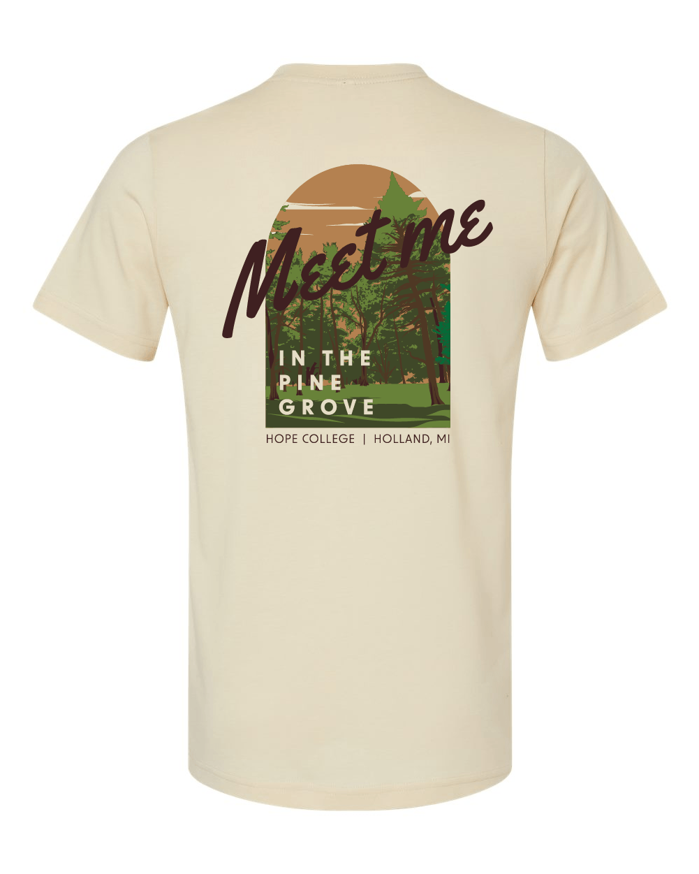 Hope College "Meet Me in the Pine Grove" Unisex Tee