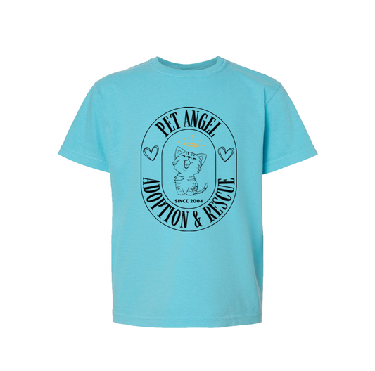 Pet Angel Adoption Primary Logo Youth Tee