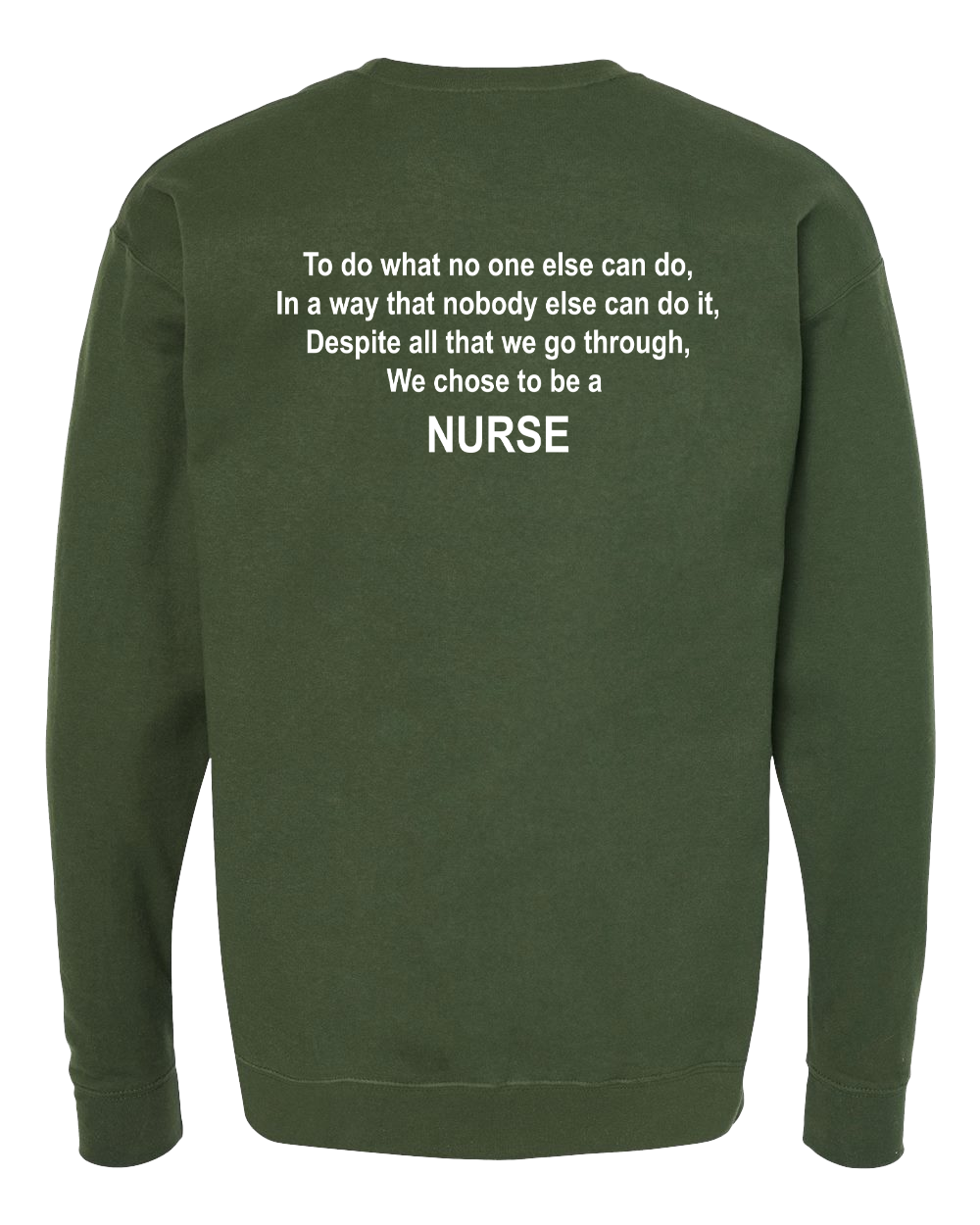 LCC Nursing Unisex Crewneck Sweatshirt (Stethoscope Design)