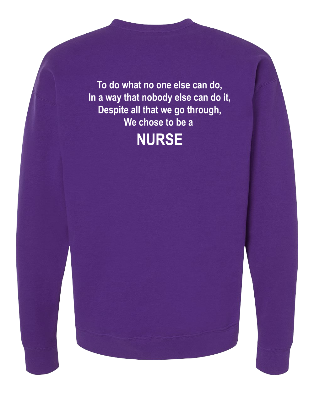 LCC Nursing Unisex Crewneck Sweatshirt (Stethoscope Design)