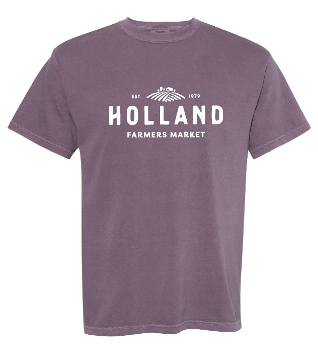 Holland Farmer's Market Unisex Tee (White Print)