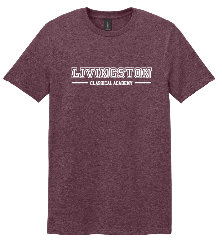 Livingston Classical Academy Wordmark Adult Tee