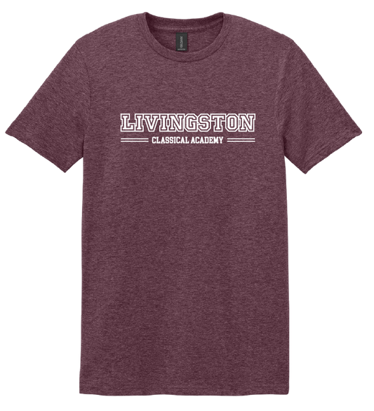 Livingston Classical Academy Wordmark Adult Tee