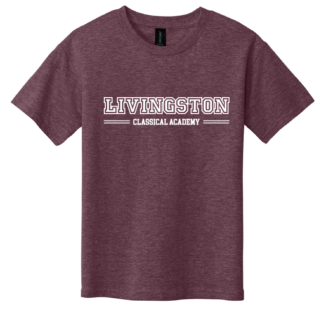 Livingston Classical Academy Youth Wordmark Tee