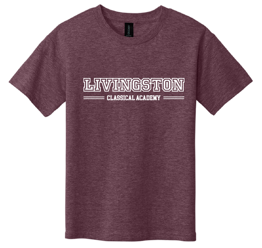 Livingston Classical Academy Youth Wordmark Tee