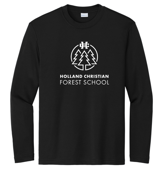 Holland Christian Forest School Youth Performance Long Sleeve Tee