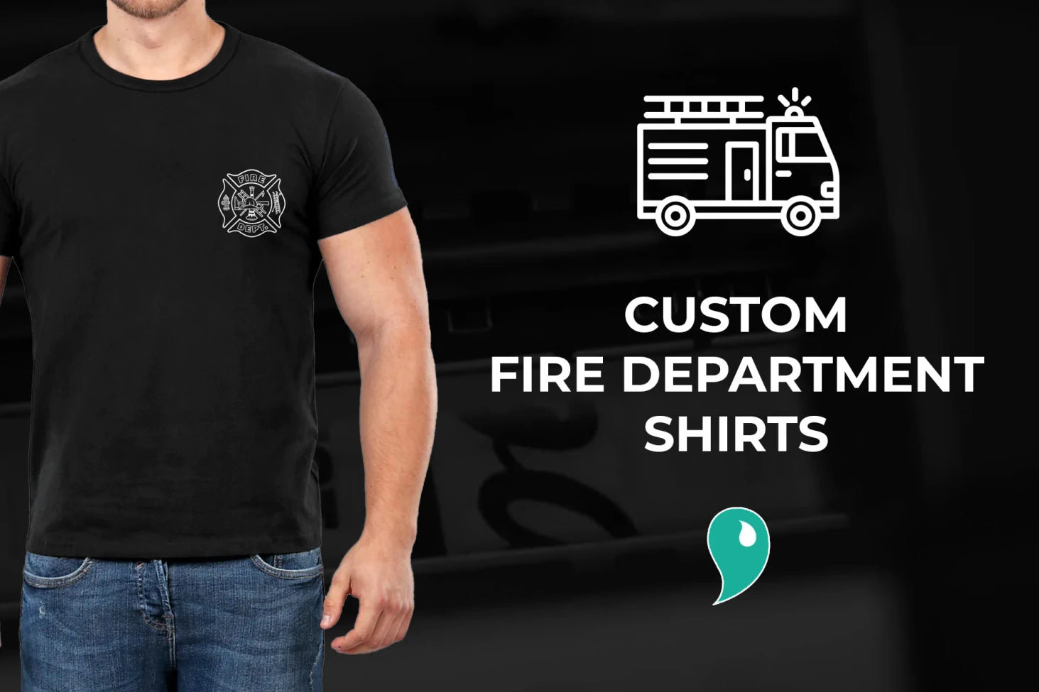 custom fire department t shirts