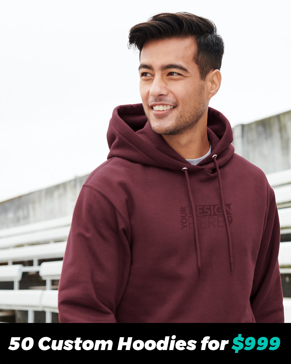 50 Custom Hoodies for $999