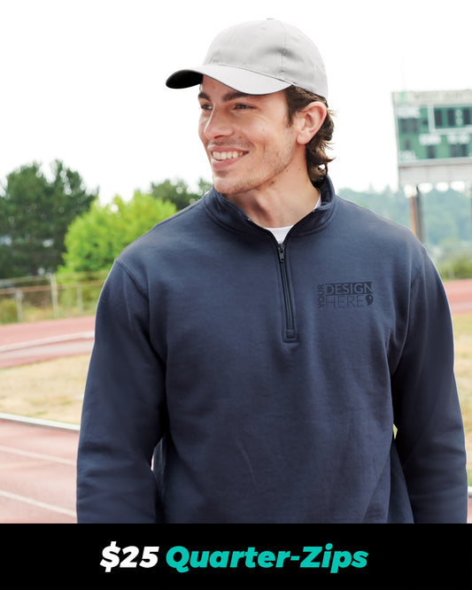 $25 Embroidered Quarter-Zips