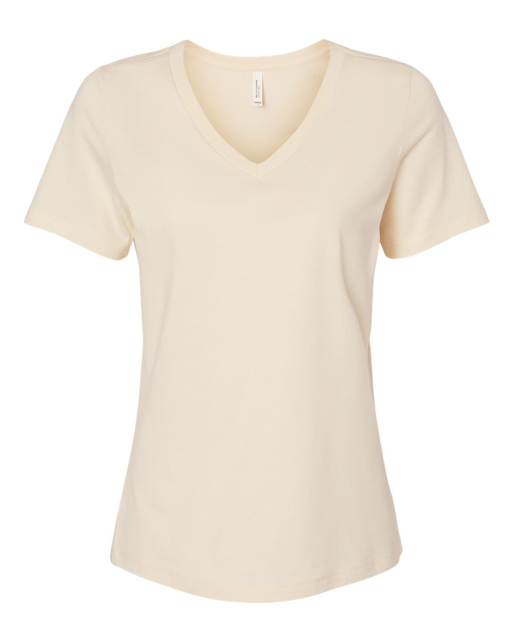 Bella + Canvas Women's Relaxed V-Neck Tee (6405) in Natural