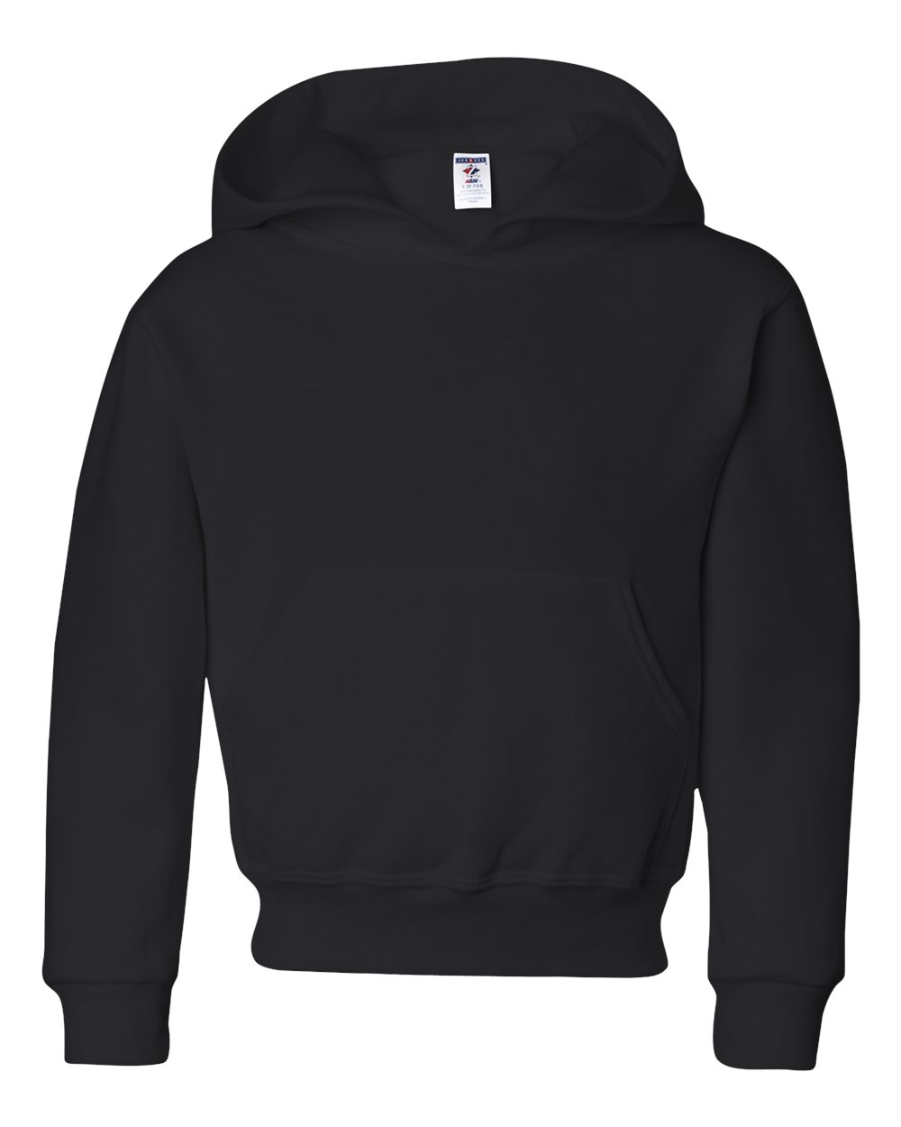 Jerzees Youth Hoodie (996YR) in Black