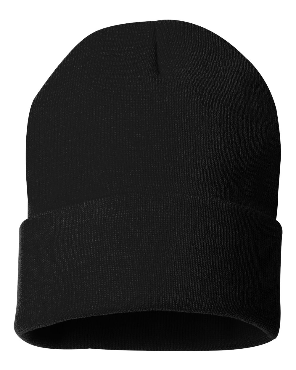 Sportsman Cuffed Beanie (SP12) in Black