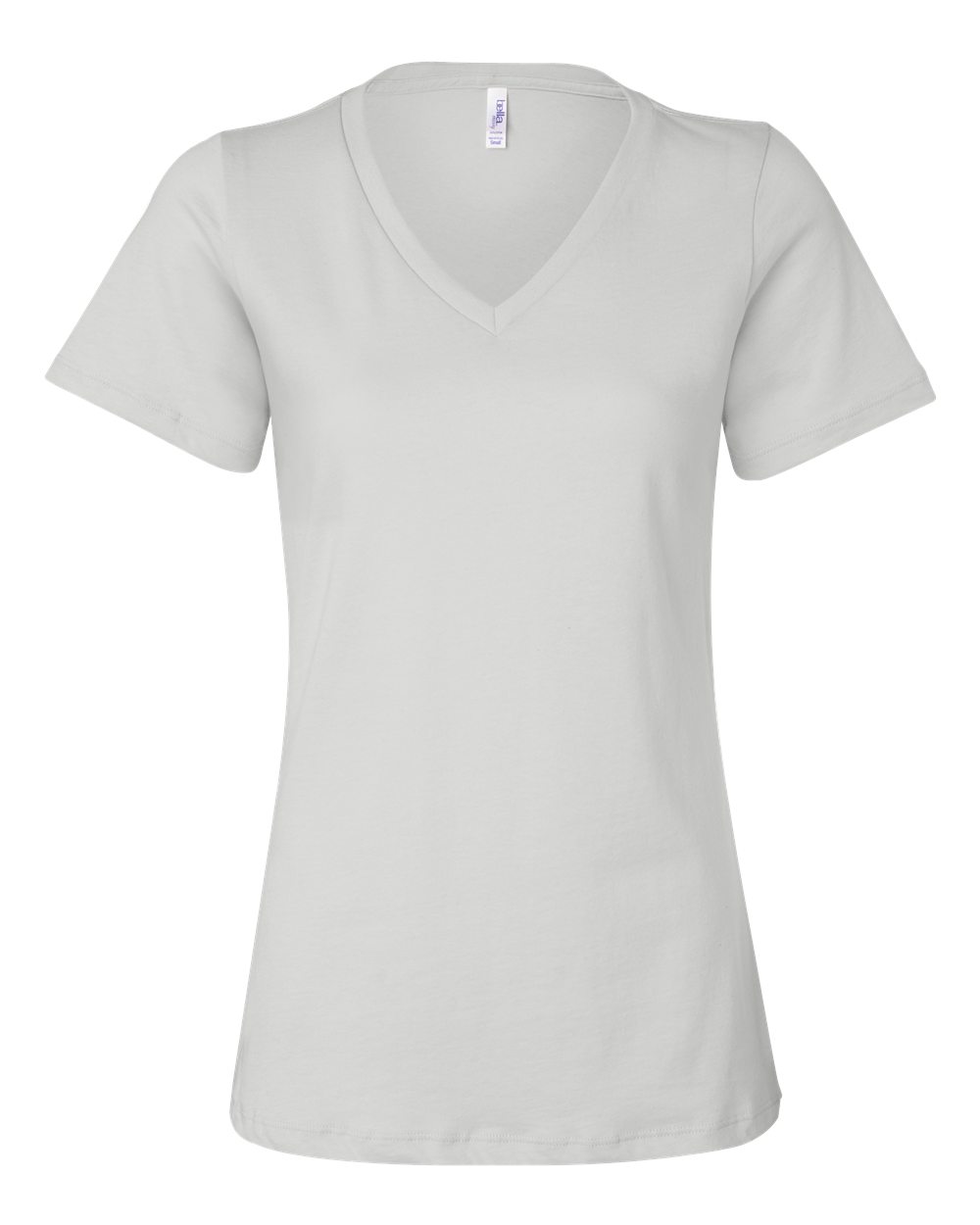 Bella + Canvas Women's Relaxed V-Neck Tee (6405) in White
