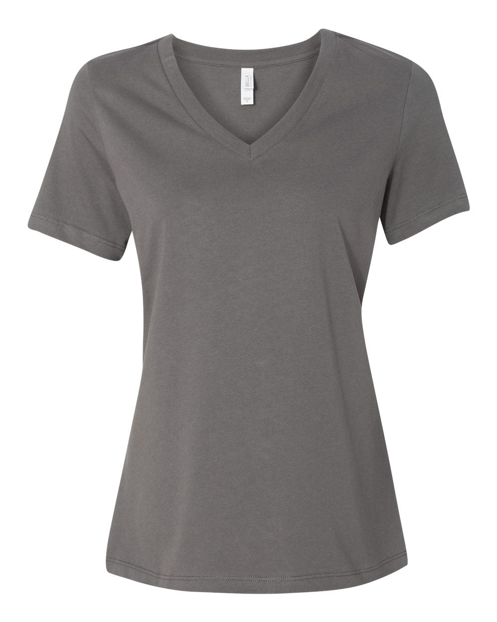 Bella + Canvas Women's Relaxed V-Neck Tee (6405) in Asphalt