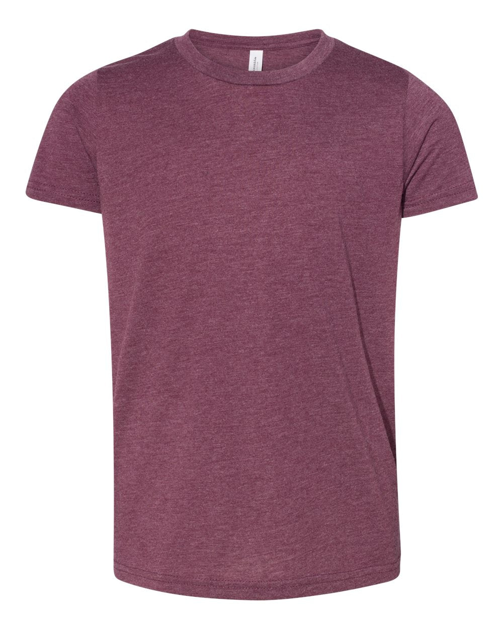 Bella + Canvas Youth Triblend Tee (3413y) in Maroon Triblend